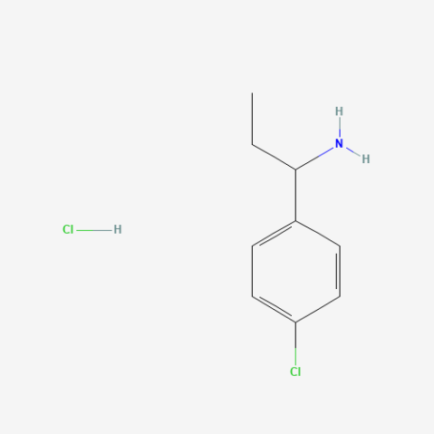 1-(4-Chlorophenyl)propan-1-amine hydrochloride 化学構造