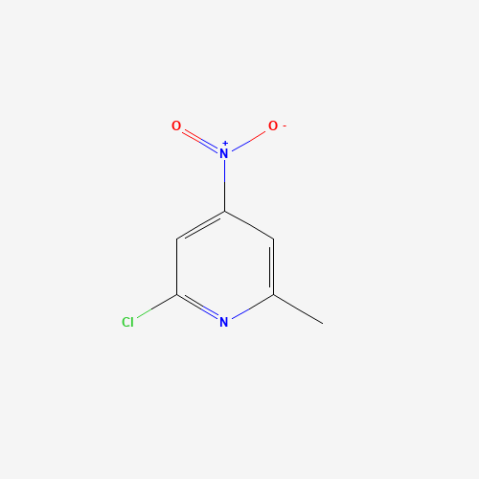 2-Chloro-6-methyl-4-nitropyridine Chemical Structure