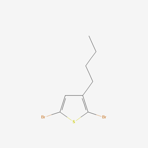 2,5-Dibromo-3-butylthiophene 化学構造