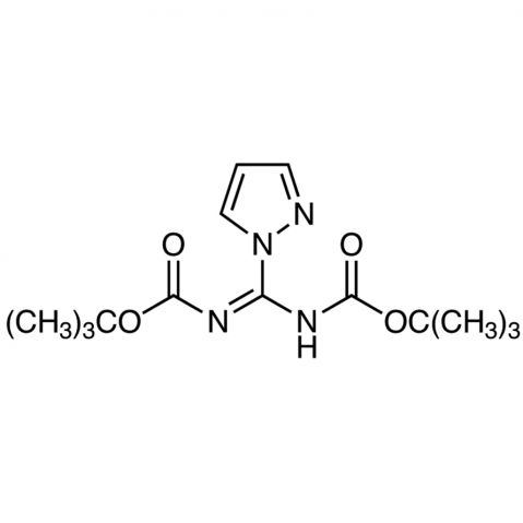 N,N′-Di-Boc-1H-pyrazole-1-carboxamidine Chemische Struktur