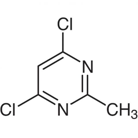 4,6-Dichloro-2-methylpyrimidine 化学構造