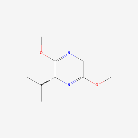 (R)-2,5-Dihydro-3,6-dimethoxy-2-isopropylpyrazine Chemische Struktur