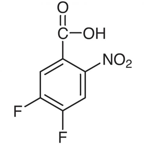 4,5-Difluoro-2-nitrobenzoic acid Chemical Structure