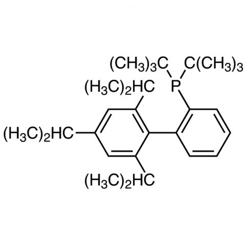 2-Di-tert-butylphosphino-2′,4′,6′-triisopropylbiphenyl 化学構造