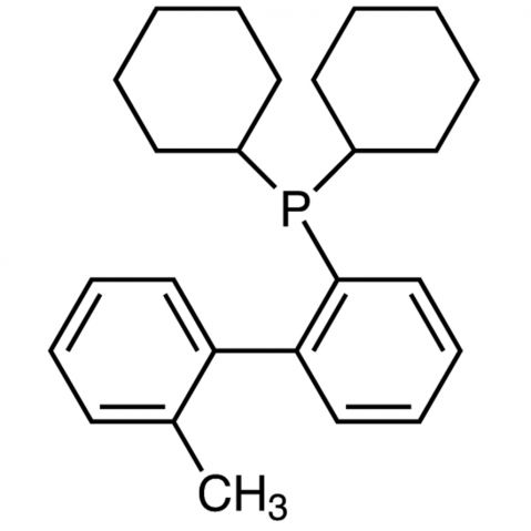 2-Dicyclohexylphosphino-2′-methylbiphenyl Chemische Struktur