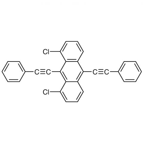 1,8-Dichloro-9,10-bis(phenylethynyl) anthracene Chemical Structure