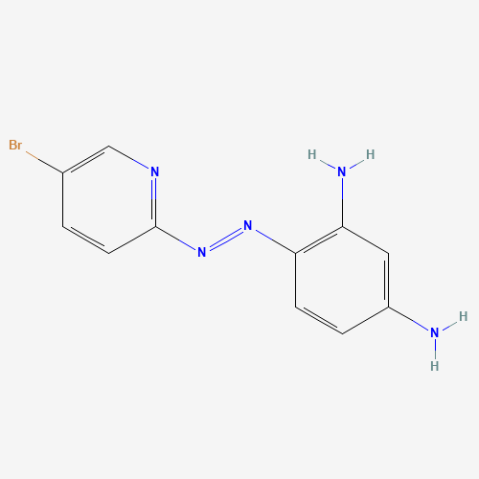 1,3-Diamino-4-(5-bromo-2-pyridylazo)benzene Chemische Struktur