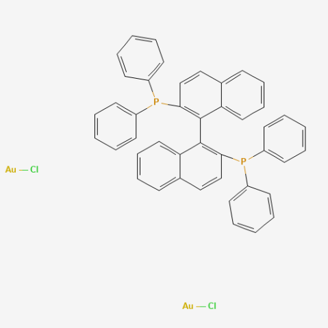 Dichloro[(±)-BINAP]digold(I) التركيب الكيميائي