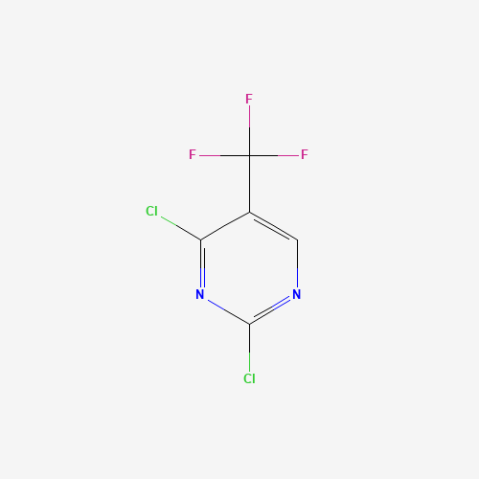 2,4-Dichloro-5-(trifluoromethyl)pyrimidine 化学構造