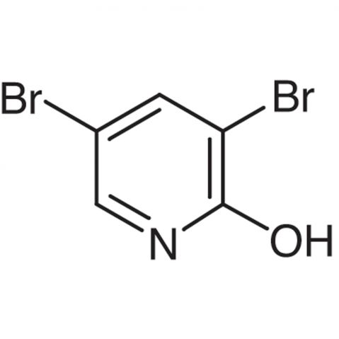 3,5-Dibromo-2-Pyridinol Chemische Struktur