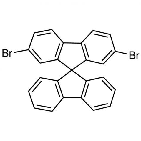 2,7-Dibromo-9,9′-spirobifluorene Chemische Struktur