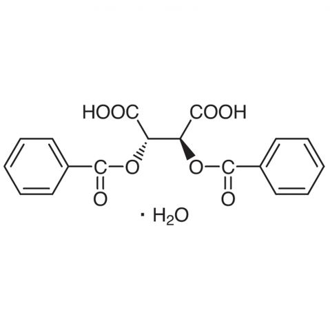 (+)-Dibenzoyl-D-tartaric Acid Monohydrate Chemical Structure