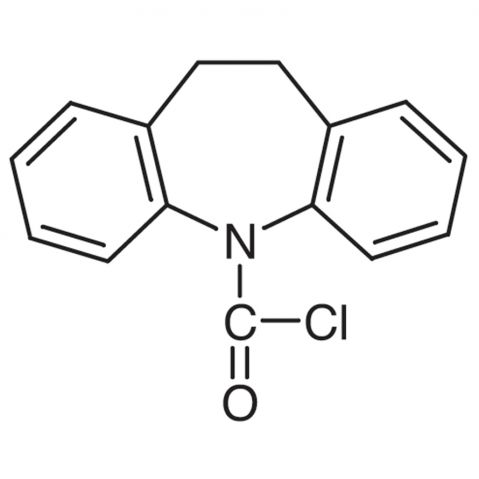 10,11-Dihydro-5H-dibenzo[b,f]azepine-5-carbonyl Chloride Chemische Struktur