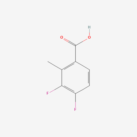 3,4-Difluoro-2-methylbenzoic acid Chemische Struktur