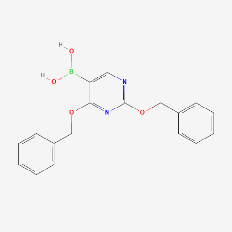 2,4-Dibenzyloxypyrimidine-5-boronic acid (contains varying amounts of Anhydride) Chemical Structure