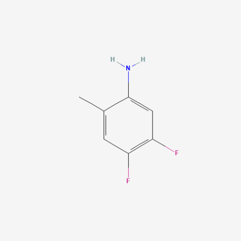 4,5-Difluoro-2-methylaniline Chemische Struktur