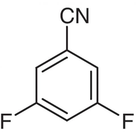 3,5-Difluorobenzonitrile Chemische Struktur