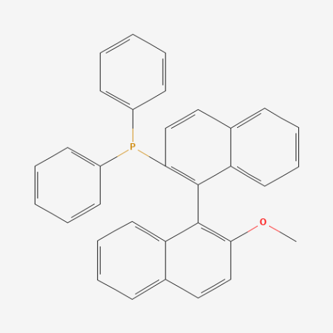 (S)-(-)-2-Diphenylphosphino-2'-methoxy-1,1'-binaphthyl Chemical Structure