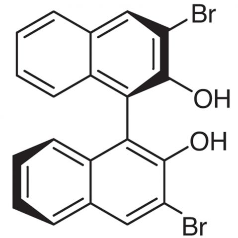 (R)-3,3'-Dibromo-1,1'-bi-2-naphthol Chemical Structure