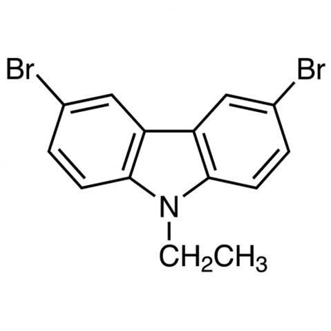 3,6-Dibromo-9-ethylcarbazole Chemische Struktur