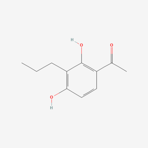 2′,4′-Dihydroxy-3′-propylacetophenone التركيب الكيميائي