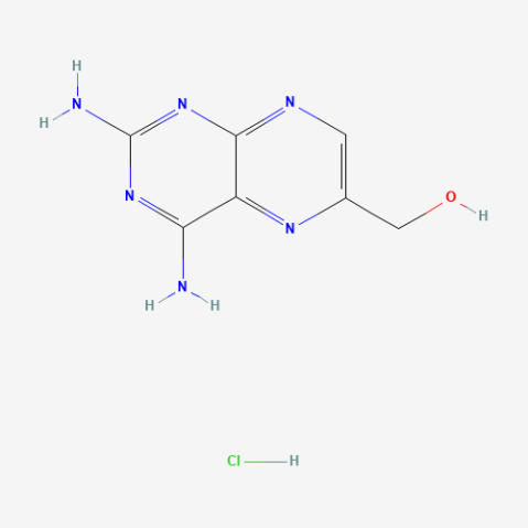 2,4-Diamino-6-(hydroxymethyl)pteridine hydrochloride Chemical Structure