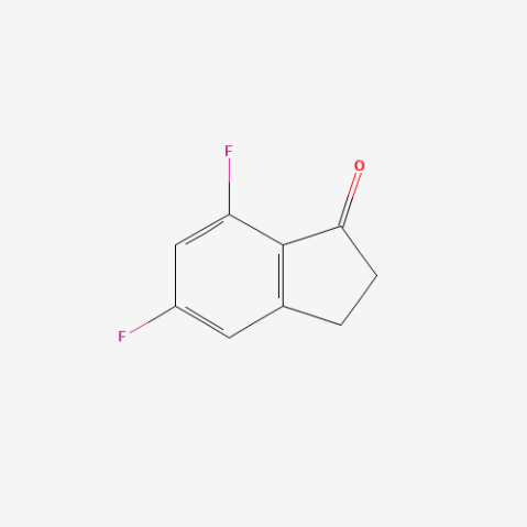 5,7-Difluoro-1-indanone Chemical Structure