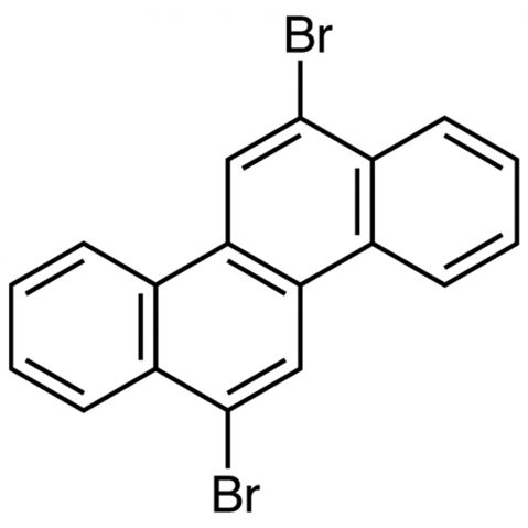 6,12-Dibromochrysene 化学構造