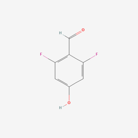 2,6-Difluoro-4-hydroxybenzaldehyde Chemical Structure