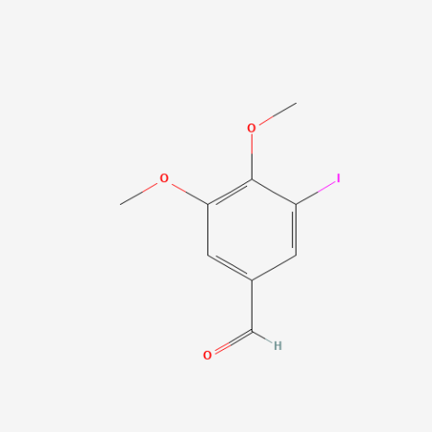 4,5-Dimethoxy-3-iodobenzaldehyde 化学構造