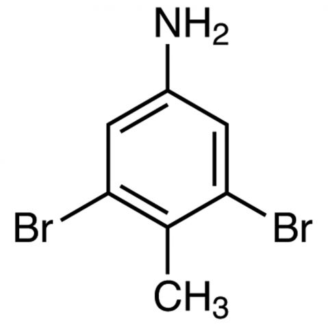 3,5-Dibromo-4-methylaniline 化学構造