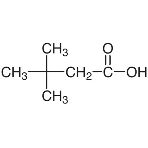 3,3-Dimethylbutyric Acid 化学構造