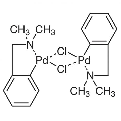 Di-μ-chlorobis[2-[(dimethylamino)methyl]phenyl-C,N]dipalladium(II) Chemical Structure