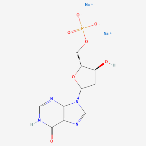 2′-Deoxyinosine 5′-monophosphate sodium salt 化学構造