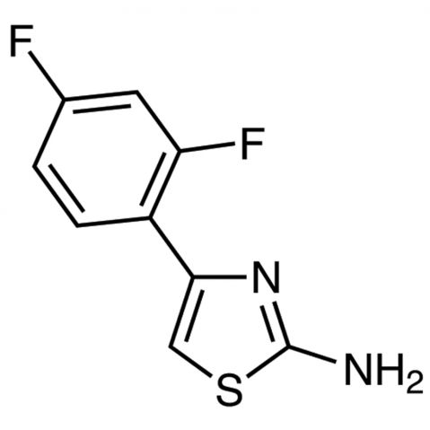 2-Amino-4-(2,4-difluorophenyl)thiazole 化学構造