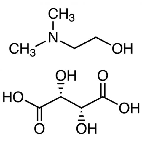 2-Dimethylaminoethanol (+)-bitartrate salt Chemische Struktur