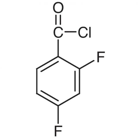 2,4-Difluorobenzoyl Chloride 化学構造