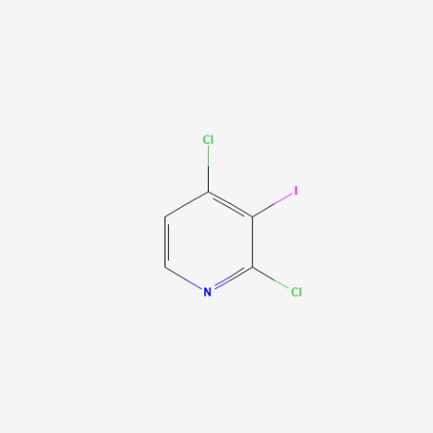 2，4-dichloro-3-iodopy-ridine 化学構造