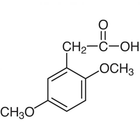 2,5-Dimethoxyphenylacetic Acid Chemical Structure