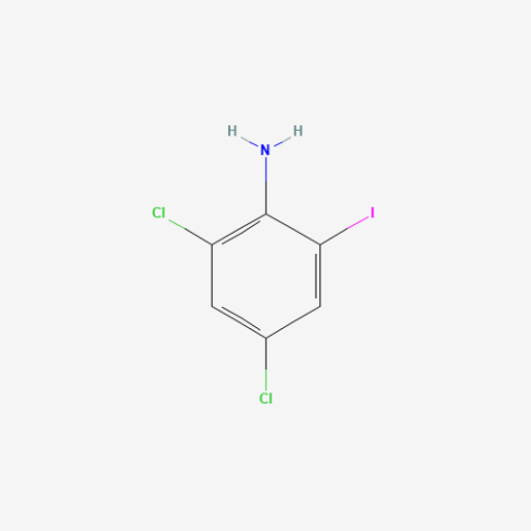 2,4-Dichloro-6-iodoaniline التركيب الكيميائي