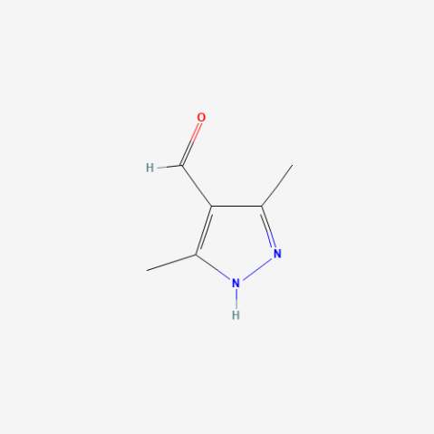 3,5-Dimethyl-1H-Pyrazole-4-Carbaldehyde Chemische Struktur