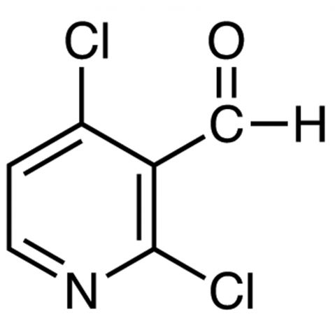 2,4-Dichloropyridine-3-carboxaldehyde Chemische Struktur