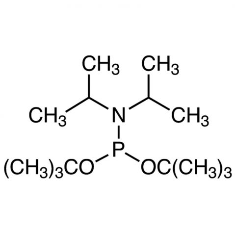 Di-tert-butyl N,N-diisopropylphosphoramidite 化学構造