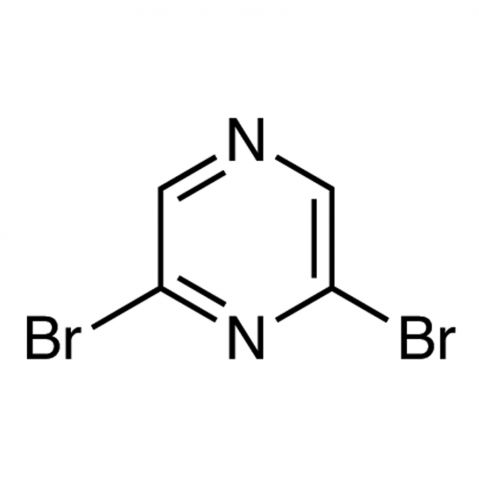 2,6-Dibromopyrazine Chemische Struktur