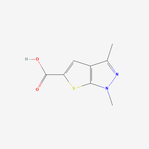 1,3-Dimethyl-1H-thieno[2,3-c]pyrazole-5-carboxylic acid Chemische Struktur