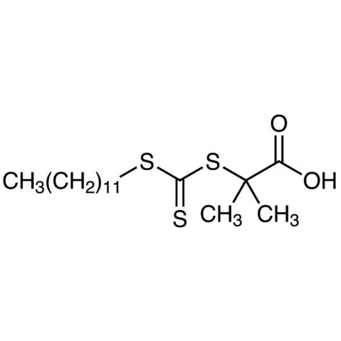 2-(Dodecylthiocarbonothioylthio)-2-methylpropionic acid 化学構造