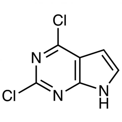 2,6-Dichloro-7-deazapurine التركيب الكيميائي