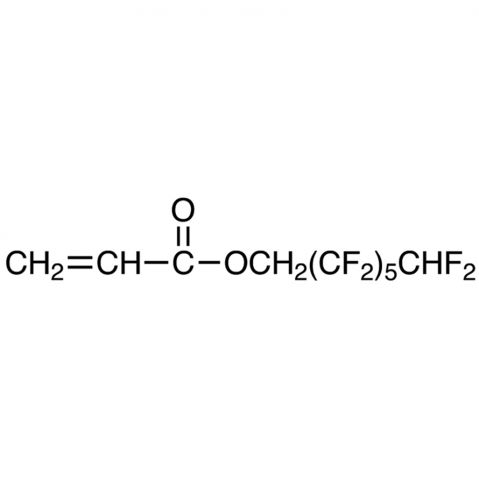 2,2,3,3,4,4,5,5,6,6,7,7-Dodecafluoroheptyl Acrylate (stabilized with TBC) 化学構造