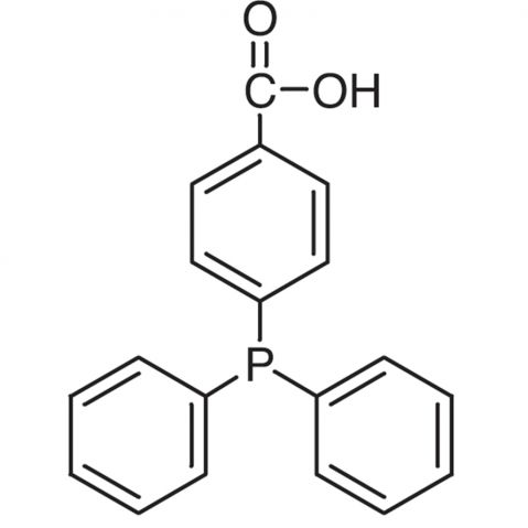 4-(Diphenylphosphino)benzoic Acid التركيب الكيميائي