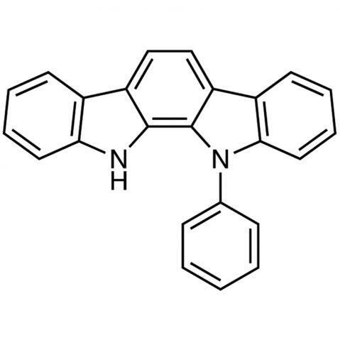 11,12-Dihydro-11-phenylindolo[2,3-a]carbazole Chemical Structure